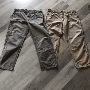 Carhartt Dungaree Men’s Pants Lot Of 2 Pair Waist 40”